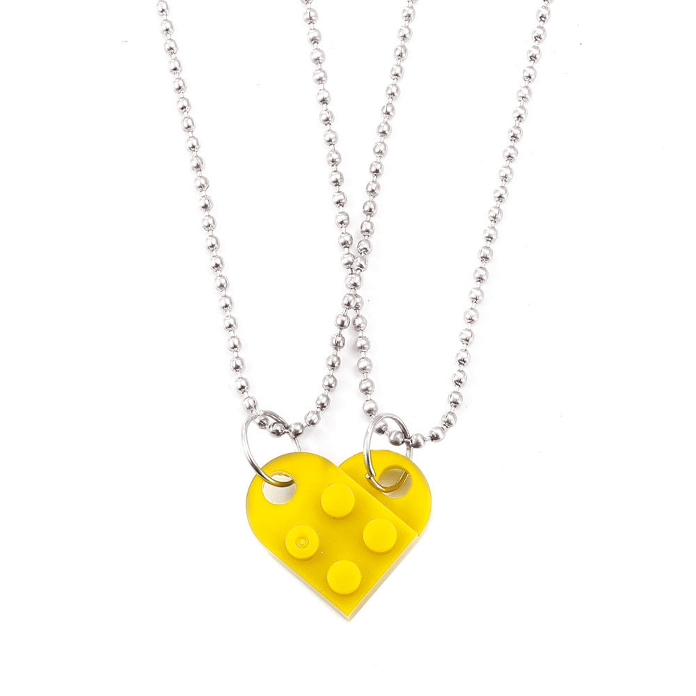 Valentine’s Day Heart Necklace – Couple’s Jewelry in 8 Colors