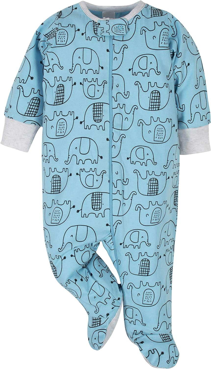 Baby Boys' 4-Pack Sleep 'N Play Footies