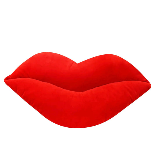 Valentine Decorative Pillow Lips Plush 