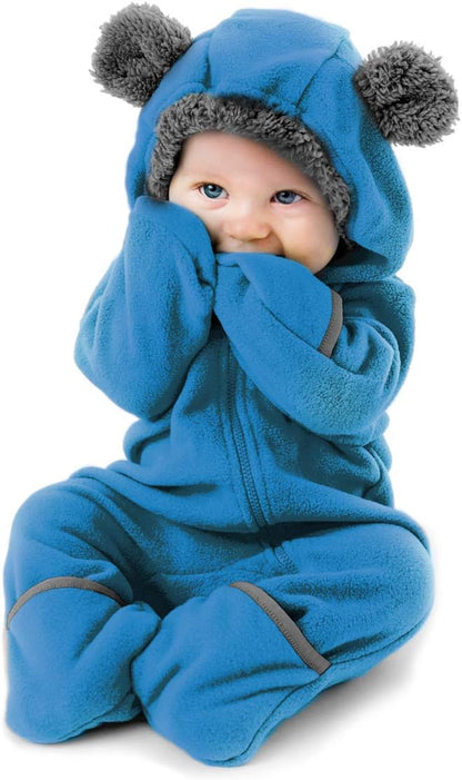 Fleece Baby Bunting Hooded Romper – Infant & Toddler Outerwear