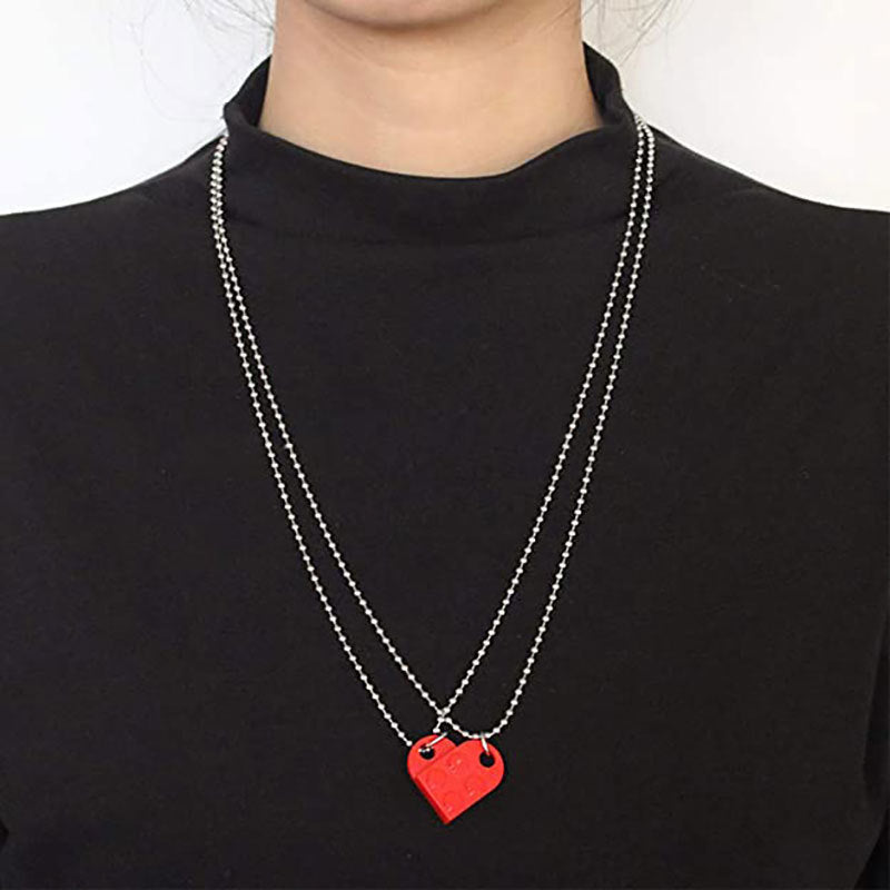 Valentine’s Day Heart Necklace – Couple’s Jewelry in 8 Colors