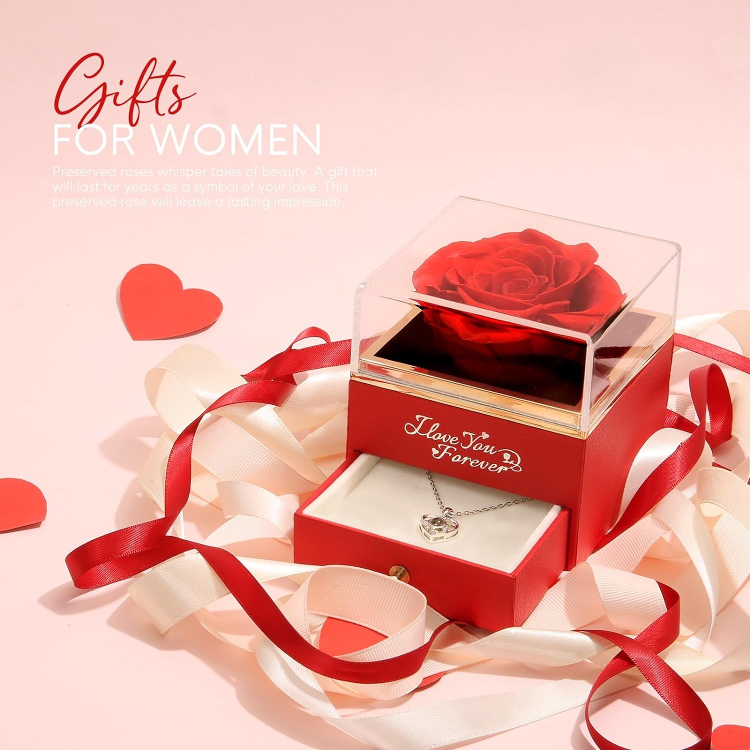 Valentines Forever Flowers Rose Gift