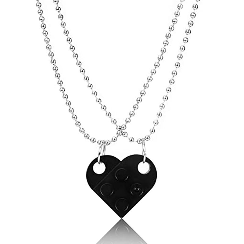 Valentine’s Day Heart Necklace – Couple’s Jewelry in 8 Colors