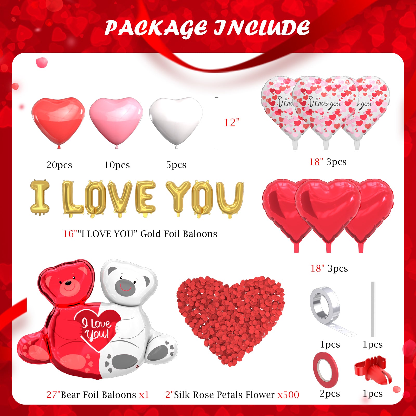 Valentines Day Balloon Kit 