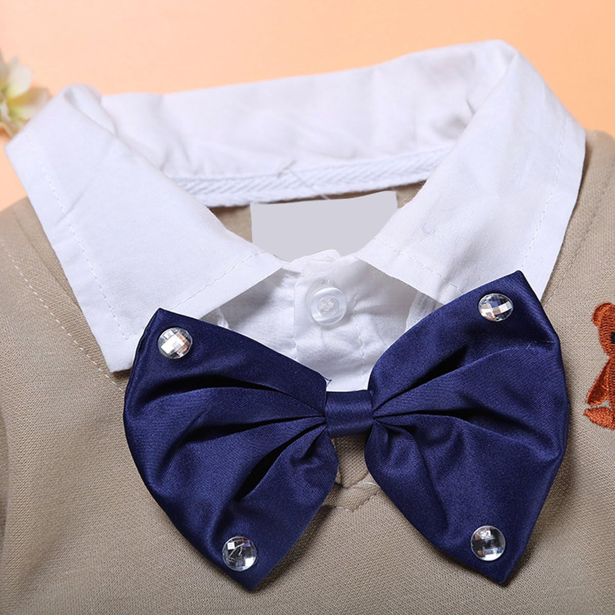 2Pcs Toddler Baby Boys Bow Tie Shirt Tops+Denim Pants Gentleman Clothes Outfits 1-7 Years