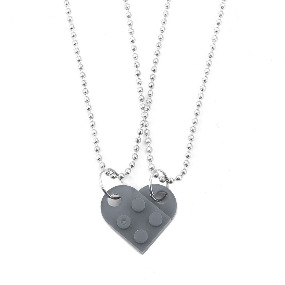 Valentine’s Day Heart Necklace – Couple’s Jewelry in 8 Colors