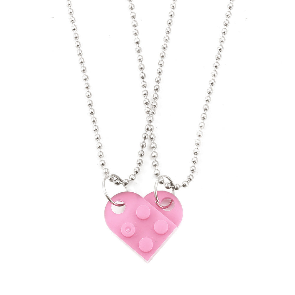 Valentine’s Day Heart Necklace – Couple’s Jewelry in 8 Colors