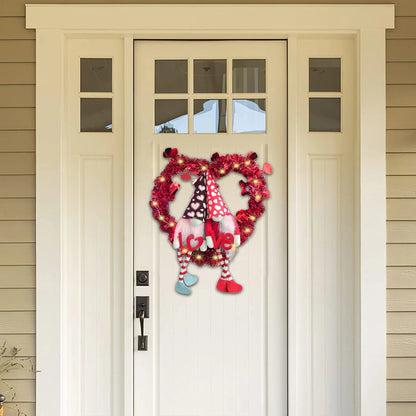 Valentines Day Wreaths Signs for Front Door (Heart Shaped)